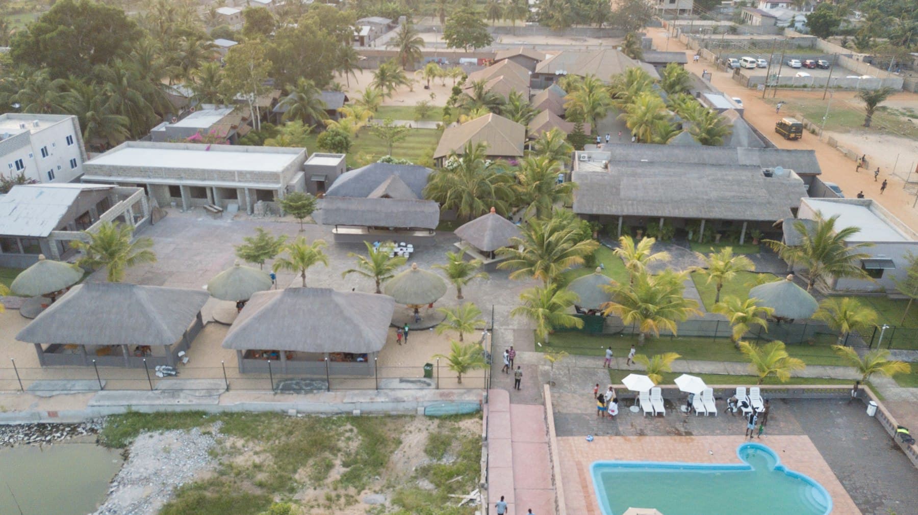Beachfront resort